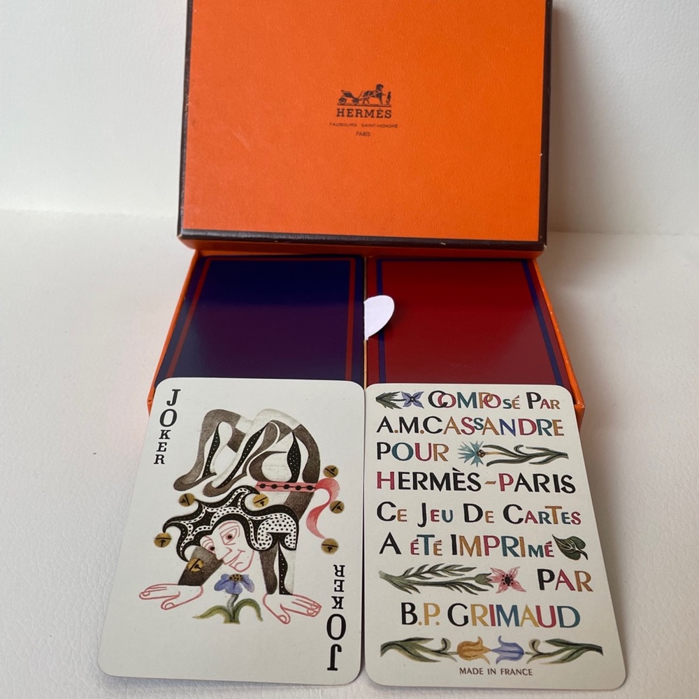 Vintage  Play cards Hermes
